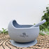 DAINTY DAISY - Dark Grey Silicone Bowl and Spoon Set
